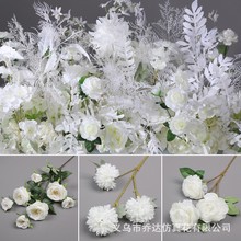 白色仿真婚庆花束批发装饰花艺用品绢花人造花插花假花塑料蝴蝶兰