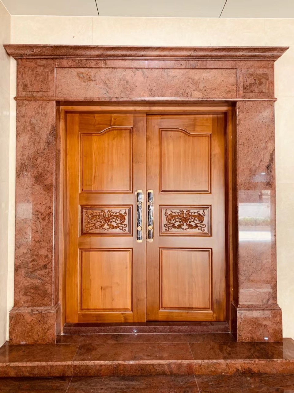 佛山厂家 别墅进户门双开大门自建房门家用乡村入户对开大门