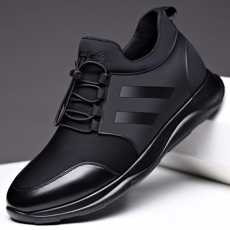 2021跨境秋季增高鞋男士10cm运动休闲隐形内增高男鞋真皮鞋透气