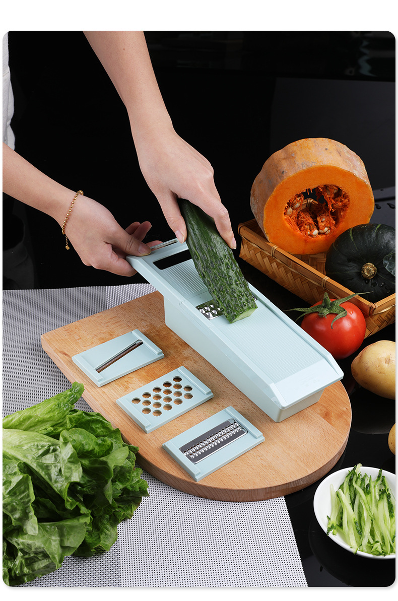 厂家直供多功能切菜器 丝刨器土豆丝刨实用型4合1刨丝器批发