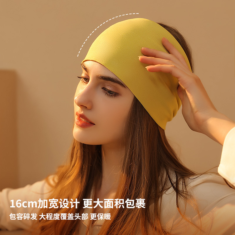 22 New Confinement Hair Band Women's Home Sleep Shading Warming Kerchief Widened Bandeau Washing Face Hair Band Xtj112