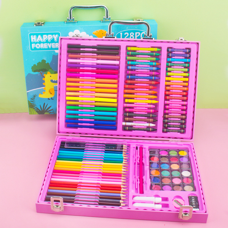 28-Piece Painting Set New Children Primary School Student Painting Tool Watercolor Pen Set Wholesale 