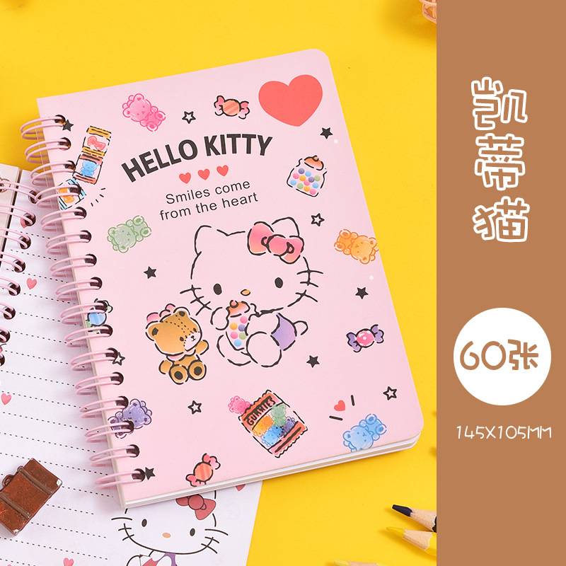 Sanrio Clow M Cartoon Coil Notebook Cute Girl Heart A5 Loose Spiral Notebook Notebook Book Journal Book Wholesale