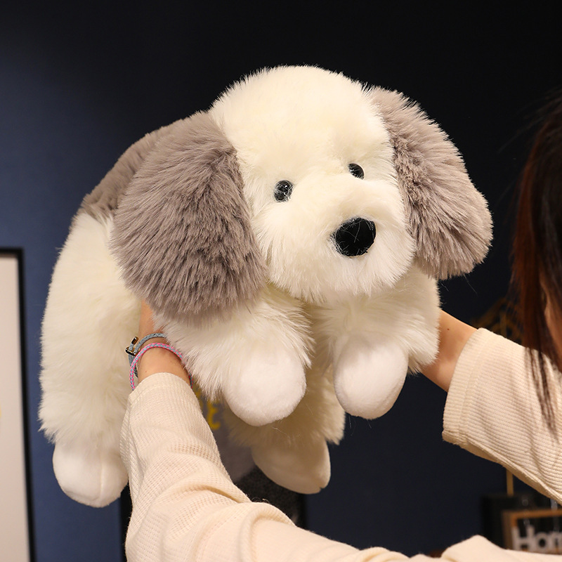 新款长毛狗毛绒玩具创意趴趴狗抱枕娃娃公仔儿童玩偶生日礼物批发