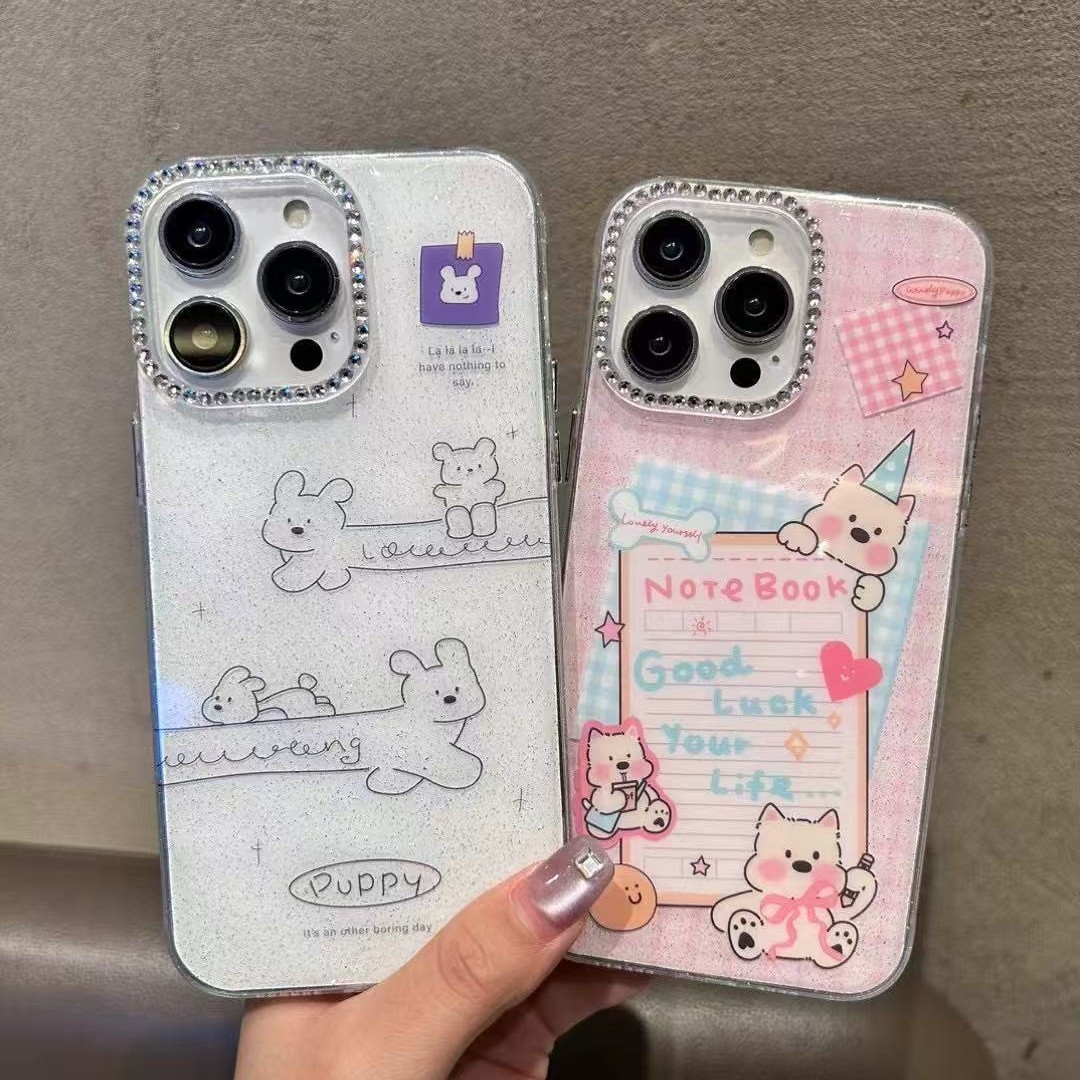 适用华为MAGIC8 FINDX9手机壳X300立体闪钻小米17Promax卡通壳