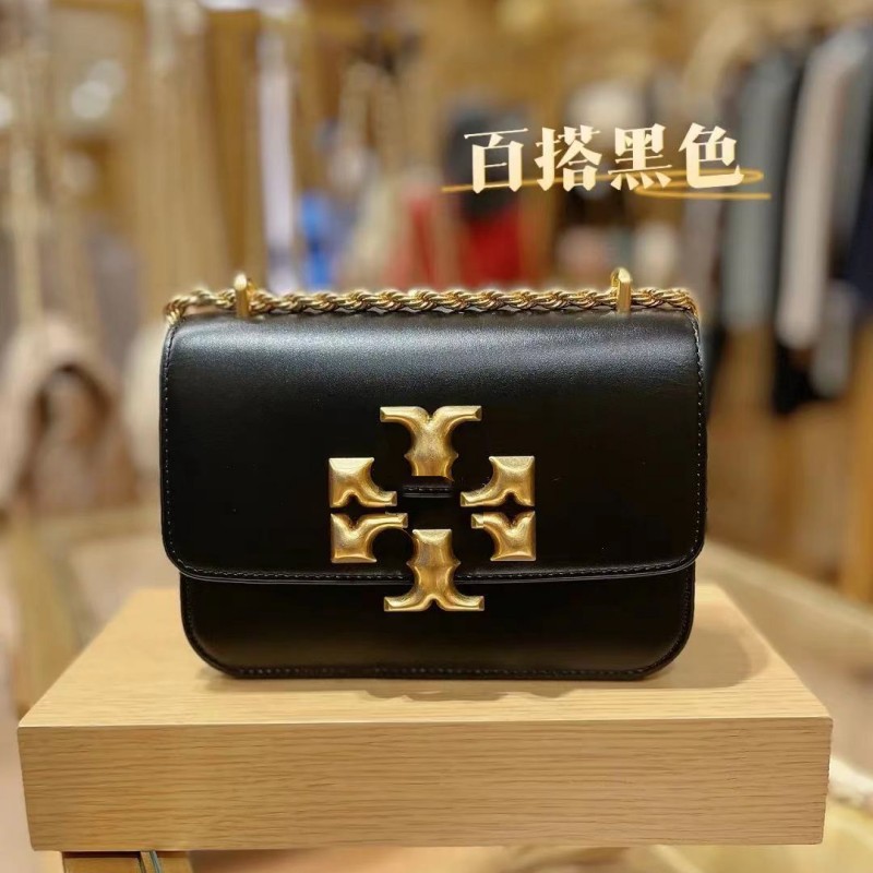 2024新款tb女士包包时尚新款链条小金砖单肩斜挎包中号手提小方包