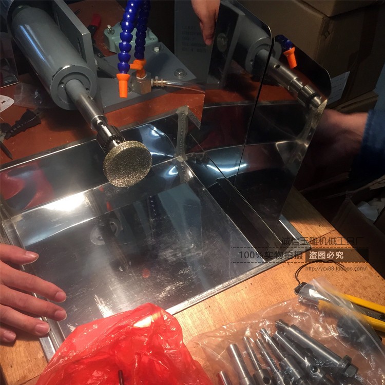 玉雕横机万能机玉石雕刻机玉石翡翠松石出胚机打磨抛光调速横机