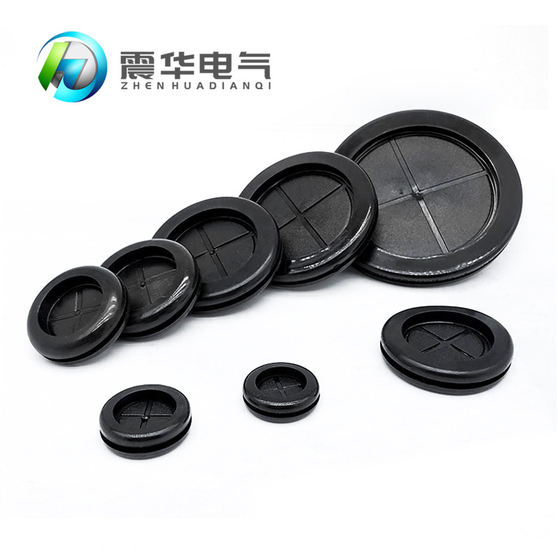 双面橡胶护线圈卡扣式配电箱环保阻燃护套过线圈密封圈保护套