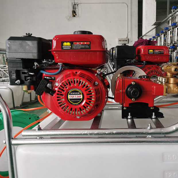 手推式喷雾器 农用推车式大容量打药机 果园养殖汽油打药车消毒机