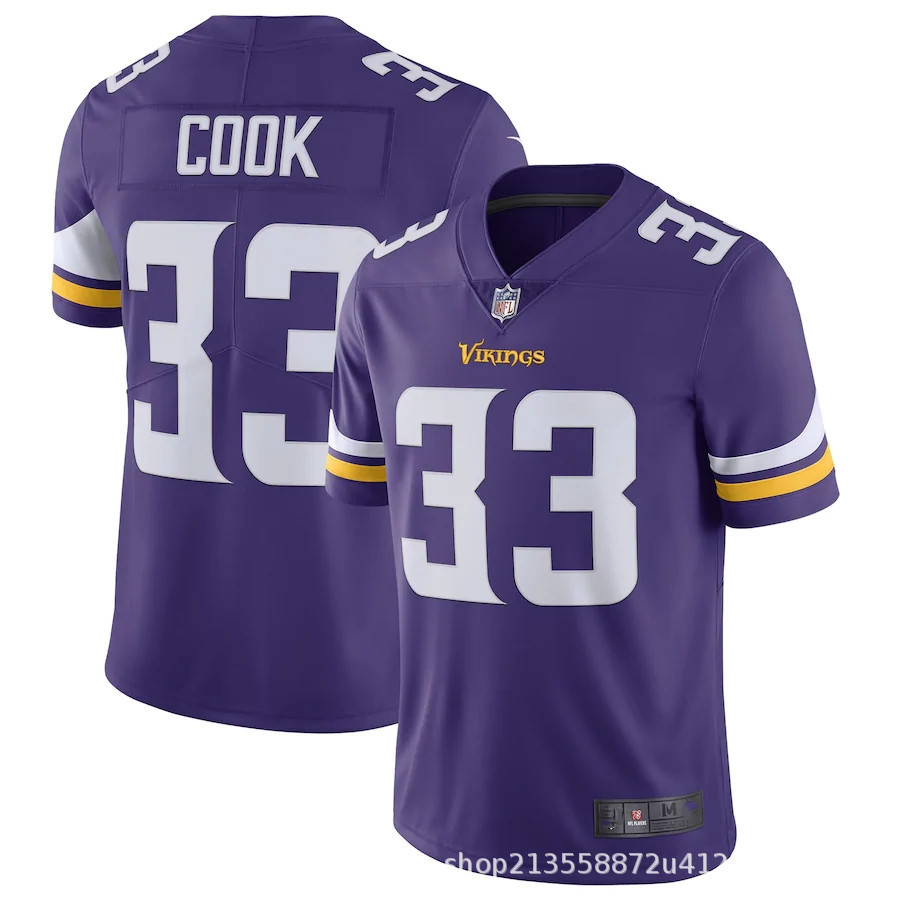 新款nfl球衣 维京人队橄榄球服 男女时尚运动球衣 32队货源充足