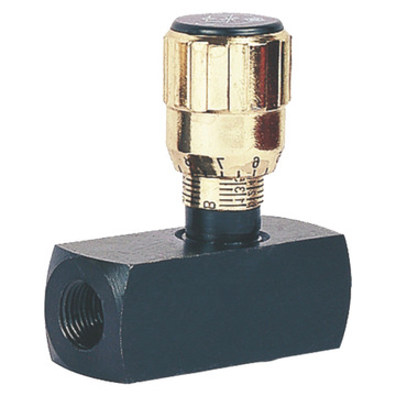 直通管道型节流阀气动调速节流阀手阀气管气动接头调节气压限流阀