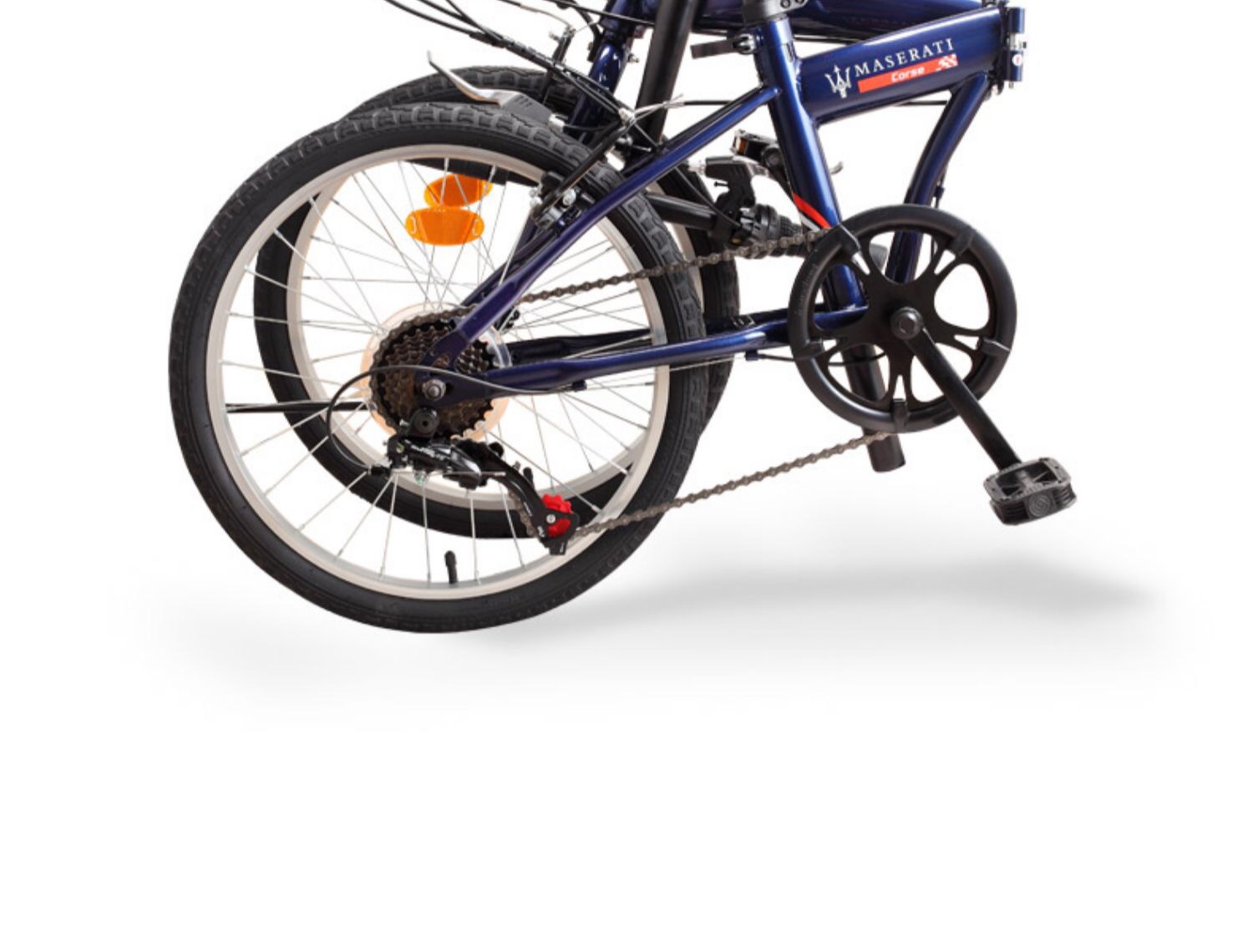 玛莎拉蒂折叠自行车20寸变速7速脚踏车男女成人户外单车节日礼物