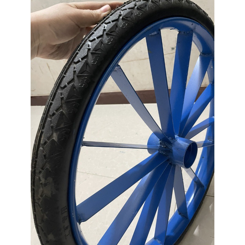工地手推车轮胎26×21/2劳动车实心轮子板车斗车架