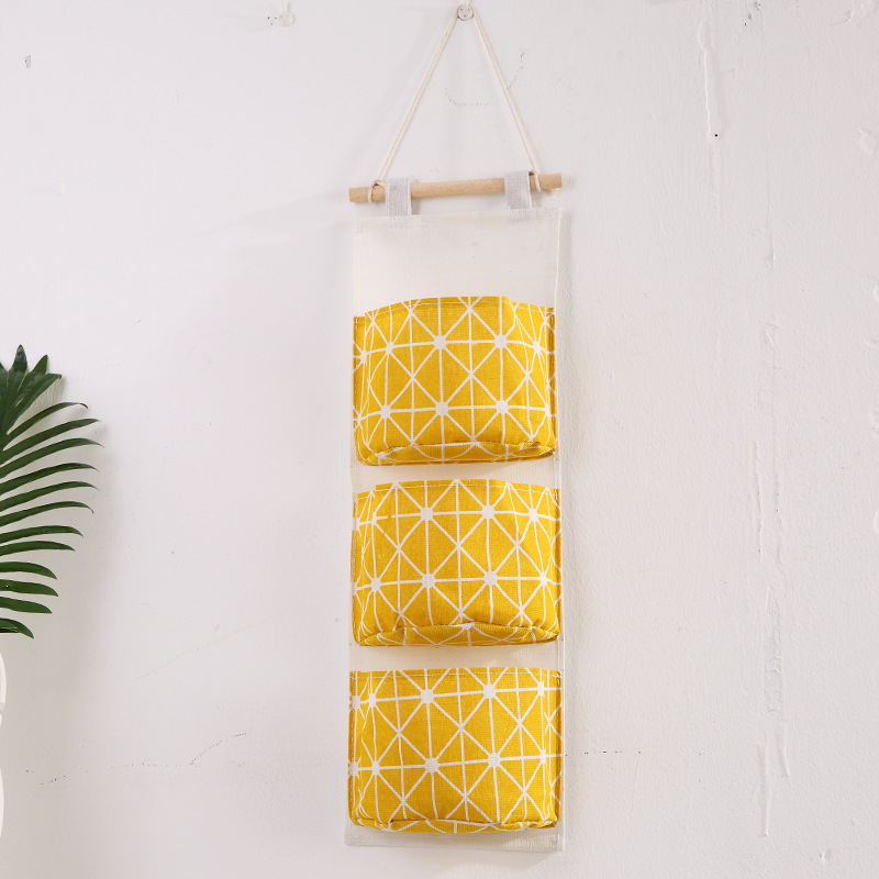 Cotton and Linen Storage Hanging Bag