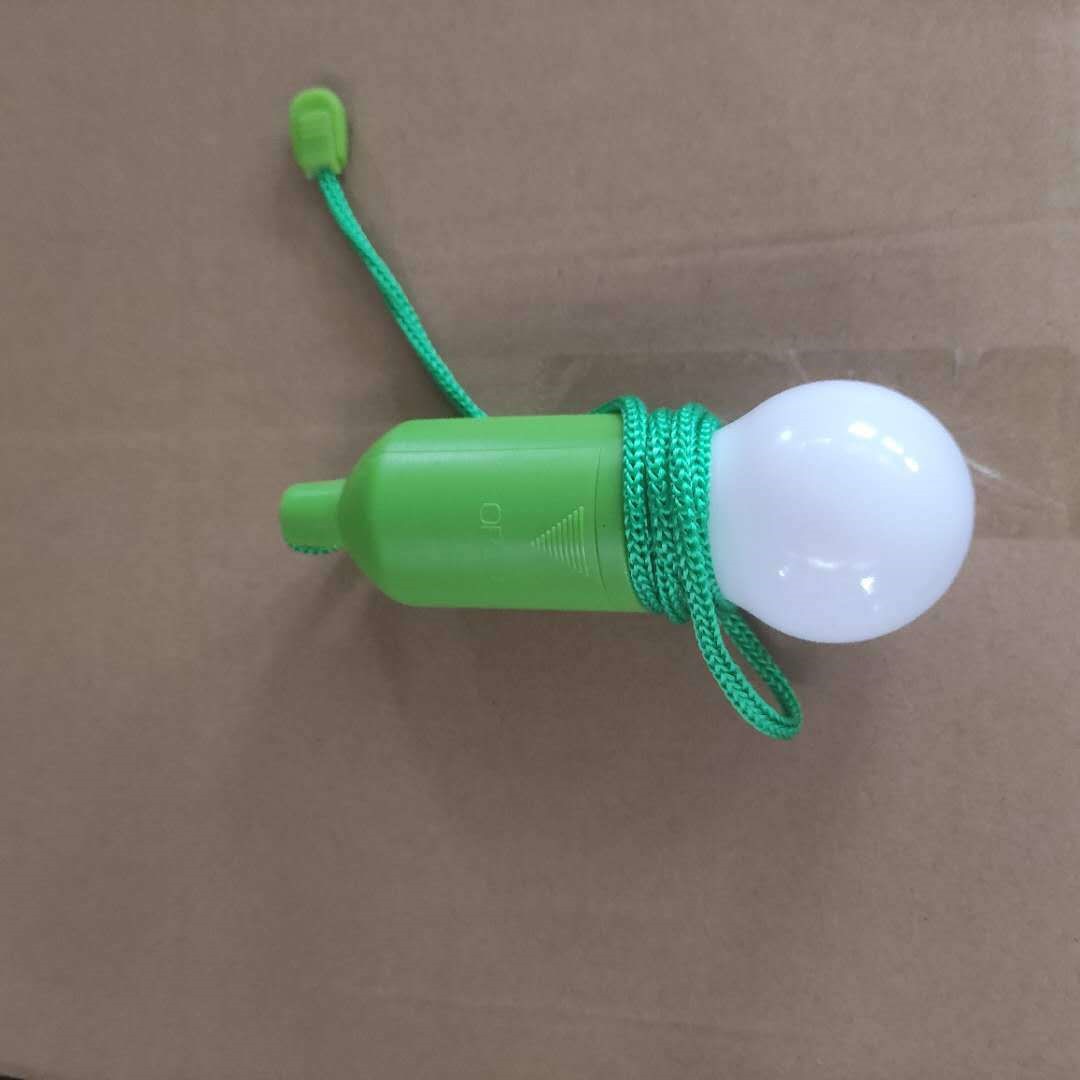 led便携多彩拉绳灯 复古照明灯 帐篷野营露营拉线灯泡 拉线小夜灯