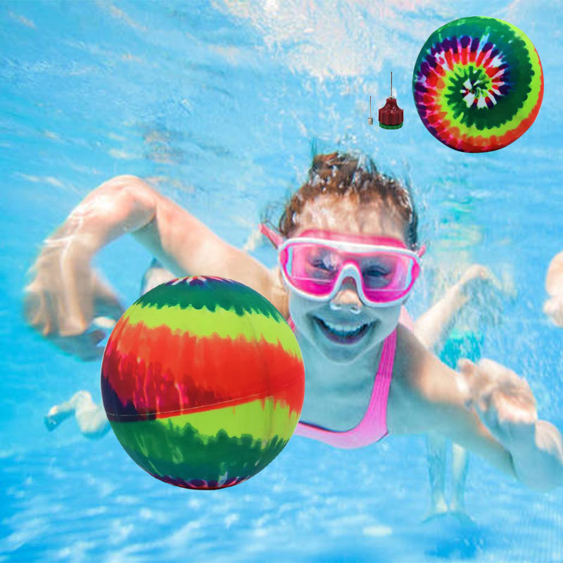 儿童充气玩具排球拍拍球水上乐园橡胶弹力水球对击球-阿里巴巴