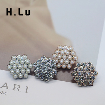 塑料镶钻纽扣小香风外套西服大衣羊毛衫装饰手缝扣子五角星珍珠扣