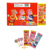 日本不二家面包超人巧克力棒棒糖 进口零食儿童分享糖果礼物