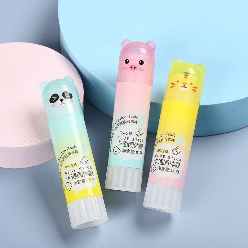 downstream cartoon solid glue stick animal shell cute mixed handmade diy creative solid glue dotting glue