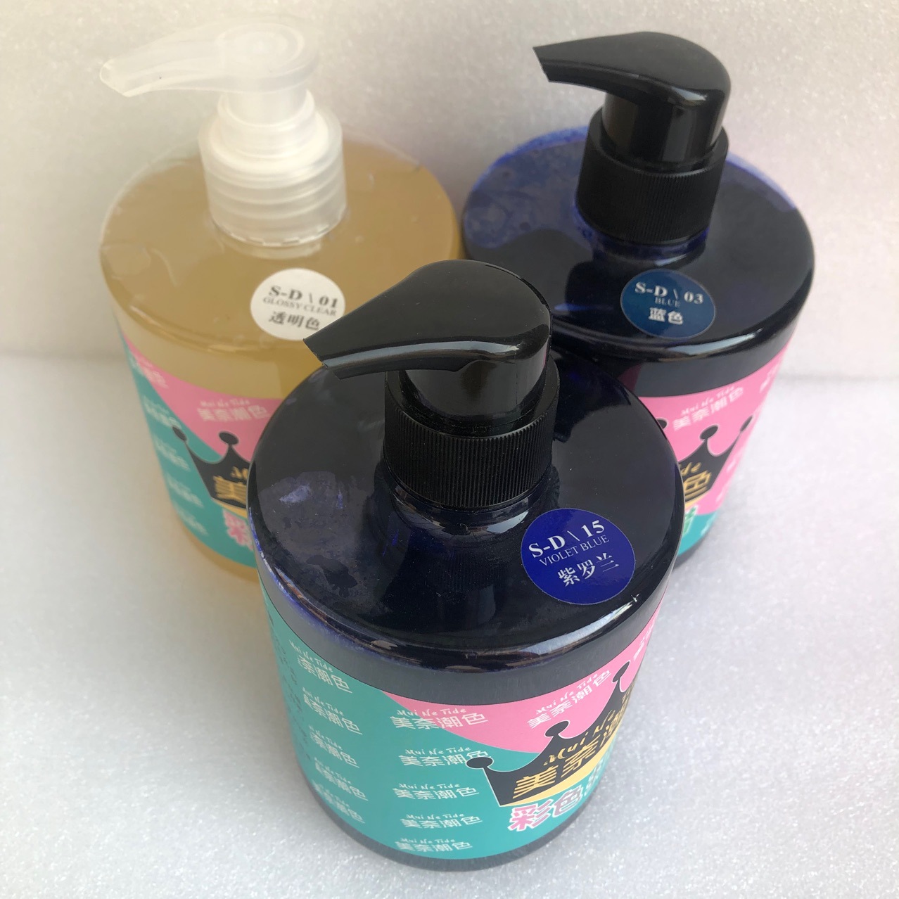 有望美奈头发打蜡膏蓝灰棕色闷青色抛光护理胶锁色染色剂蜡染发膏