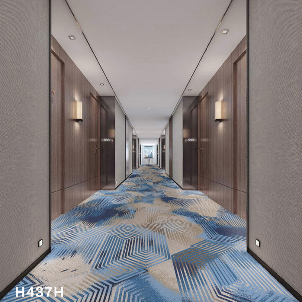 现货酒店地毯 尼龙印花满铺毯宾馆客房走廊地毯600克工程满铺地毯