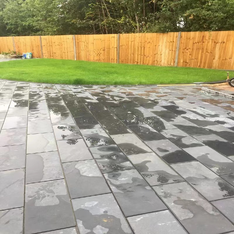 天然青石板庭院地砖防滑别墅园林室外露台铺路仿古板岩石材文化石