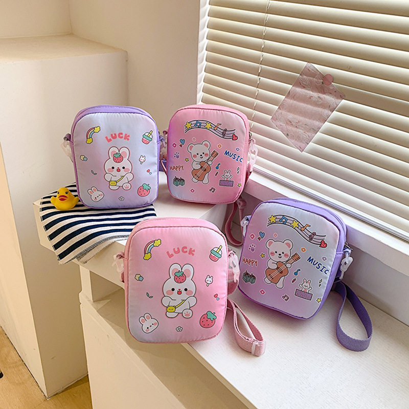 2023 New Children's Satchel Cute Cartoon Girls' Single-Shoulder Bag Spring and Summer Trendy Western Style Parent-Child Messenger Bag