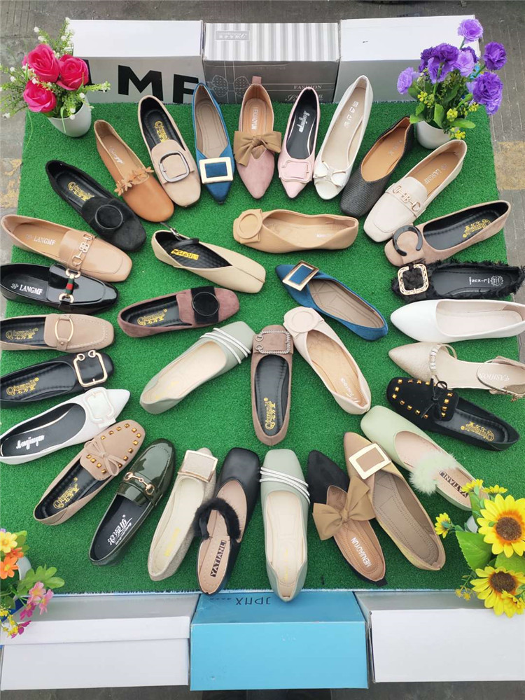 【正品地摊价】处理浅口单鞋尾货时尚女鞋平跟低跟鞋女清仓款特价