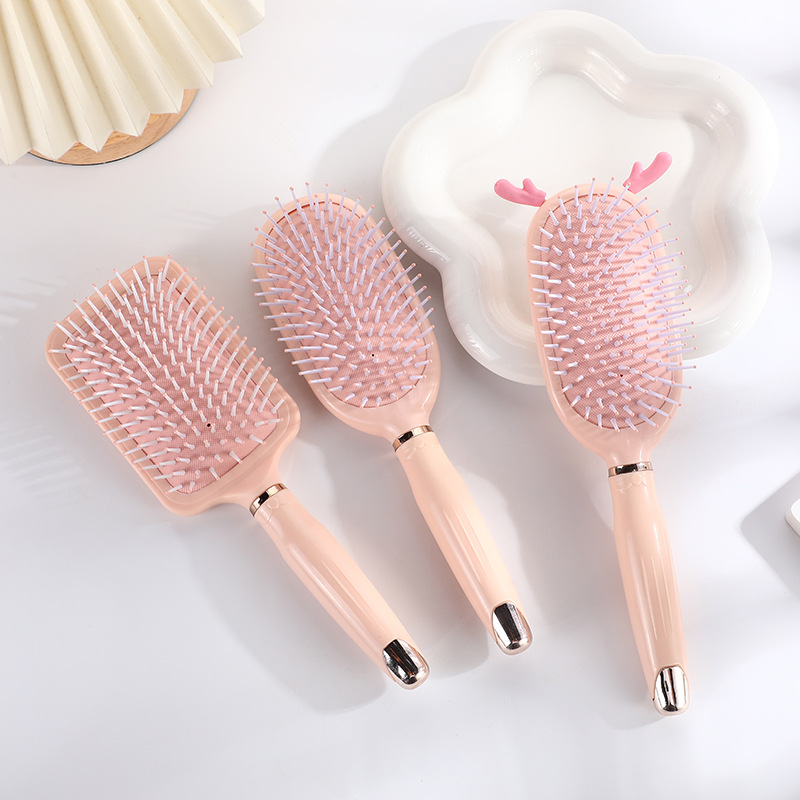 Cute Cartoon Antlers Hair Care Comb Skin Massage Relax Plastic Air Cushion Comb Nerve Massage Comb