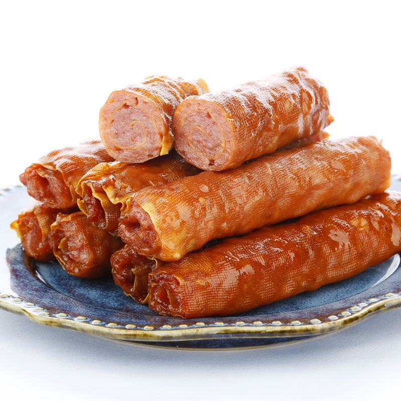豆皮肉卷东北五香干豆腐哈尔滨特产熟食小吃夹心千张豆腐皮熏卤
