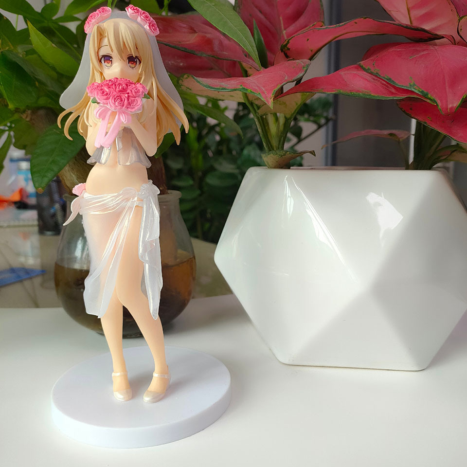 伊莉雅手办婚纱花嫁伊利亚魔法少女二次元美少女桌面动漫摆件模型