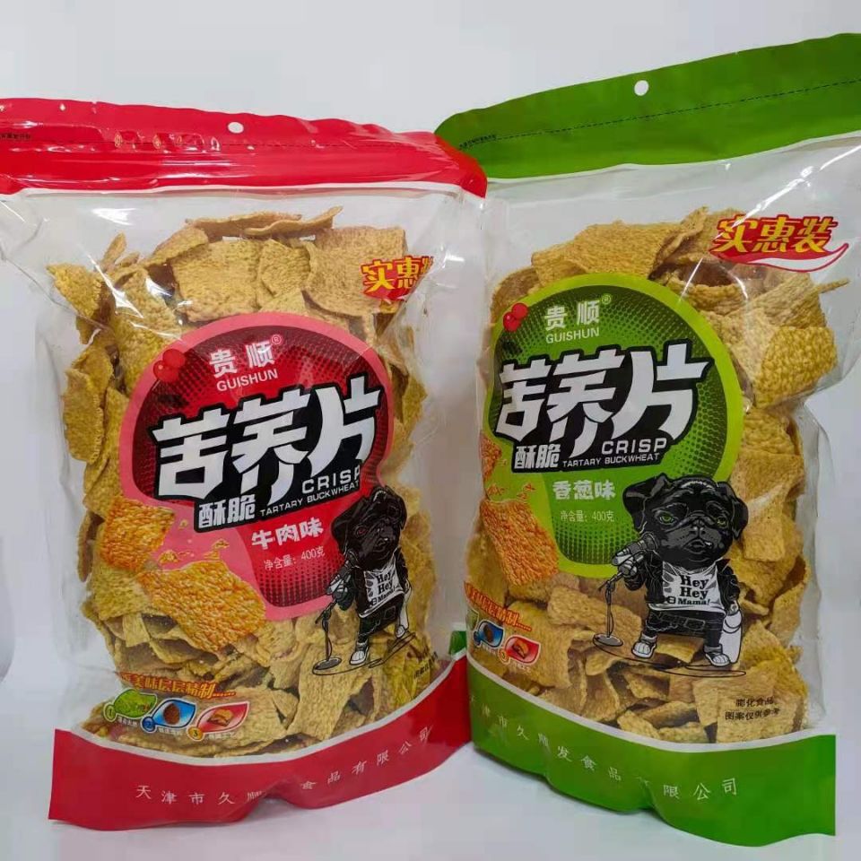 贵顺苦荞片400g批发荞麦脆锅巴200g膨化网红零食大礼包-阿里巴巴