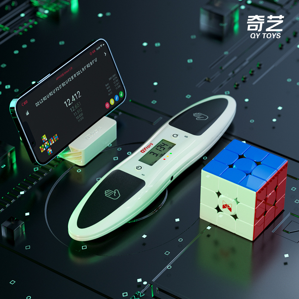 Qiyi Smart Timer Rubik's Cube Timing Link Mobile Phone Computer Smart Data Storage Big Display Game Timer