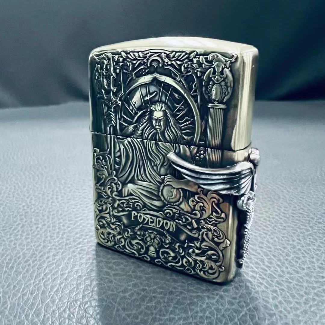 zippo打火机 千语创意十二主神系列之海神-波塞冬