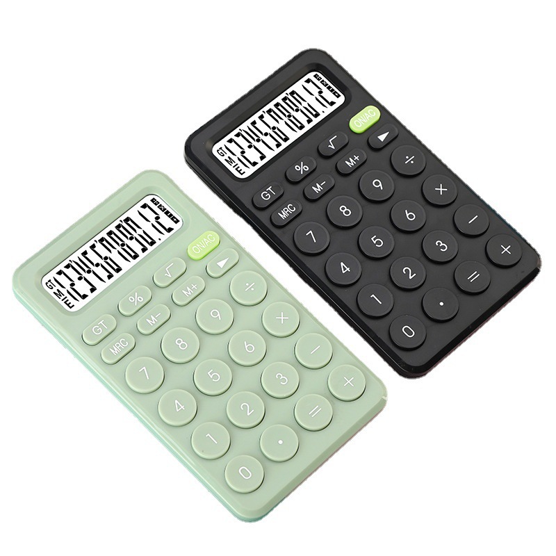 Direct Supply Candy Color Cute Calculator 12-Bit Creative Portable Student Calculator 8-Bit Optional Business Office
