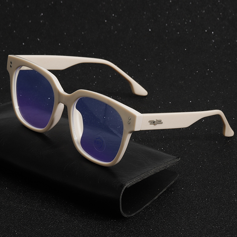 gm同款黑色全框方框眼镜框网红女素颜大框平光防蓝光防辐射近视镜