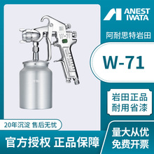 日本岩田W-71下壶式喷枪 汽车家具喷涂油漆喷枪 手动喷枪喷漆枪