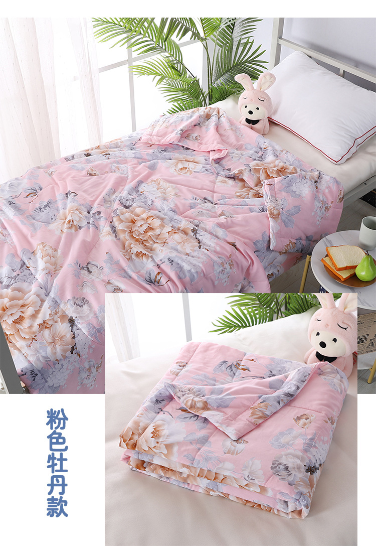 厂家批发棉绸夏凉空调被人造棉夏凉被纯棉夏被绵夏被单双人学生被