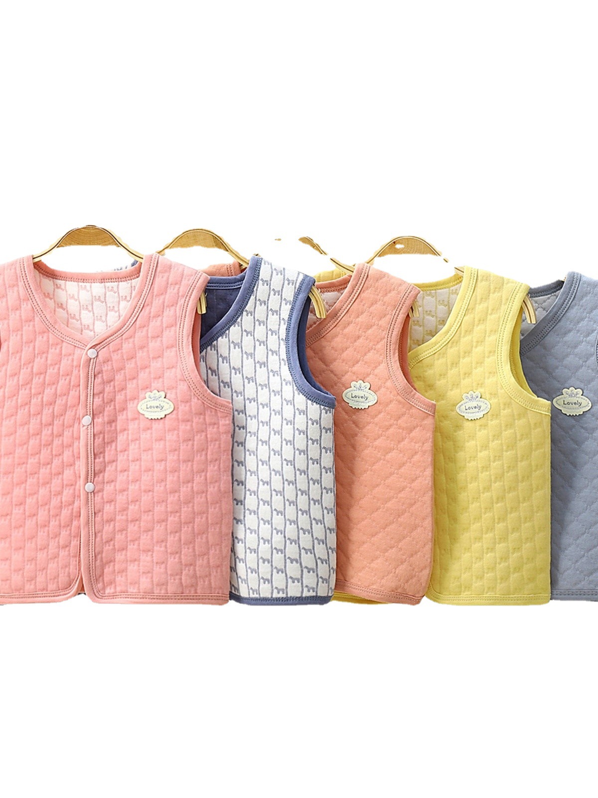 6一12月婴儿马甲春秋款宝宝秋装婴幼儿男宝女童背心双面坎肩儿童