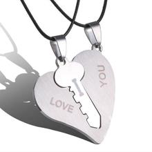 new Lovers' jewelry 316L stainless steel necklace love