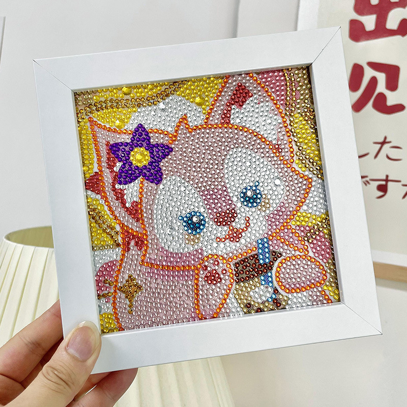 卡通玲娜贝儿手工diy钻石贴画满钻儿童水晶益智玩具厂家直销代发