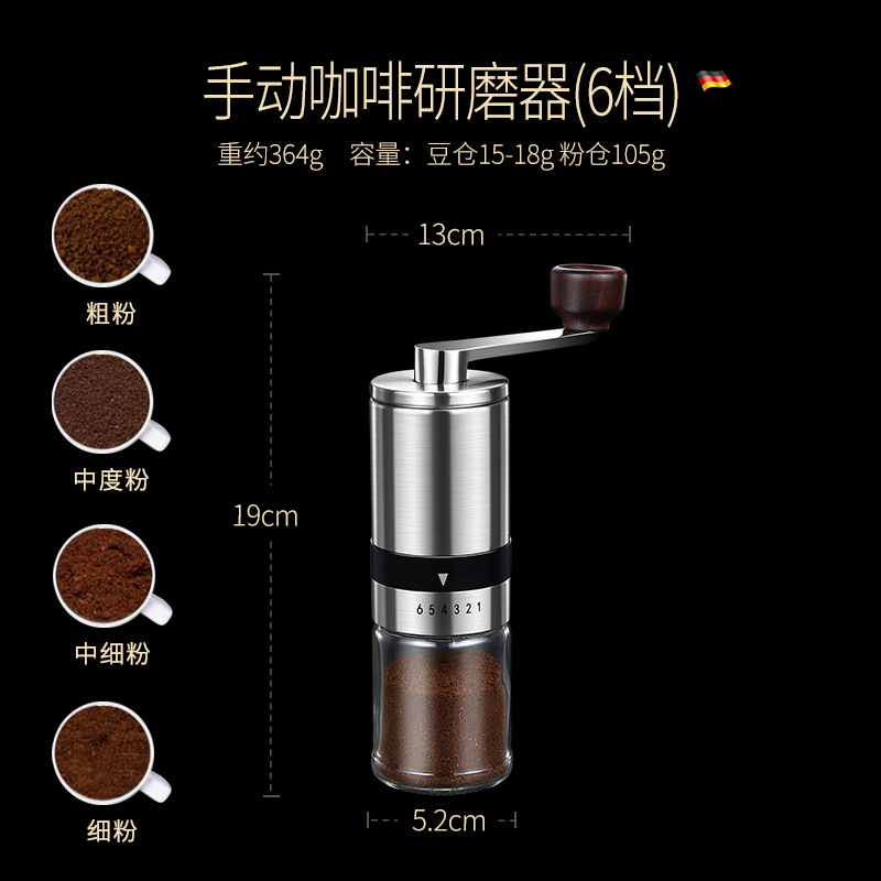 Manually Operated Coffee Grinder Hand Mill Removable Portable Grinder Coffee Machine Ceramic Grinding Core Thickness Can Be Grinder