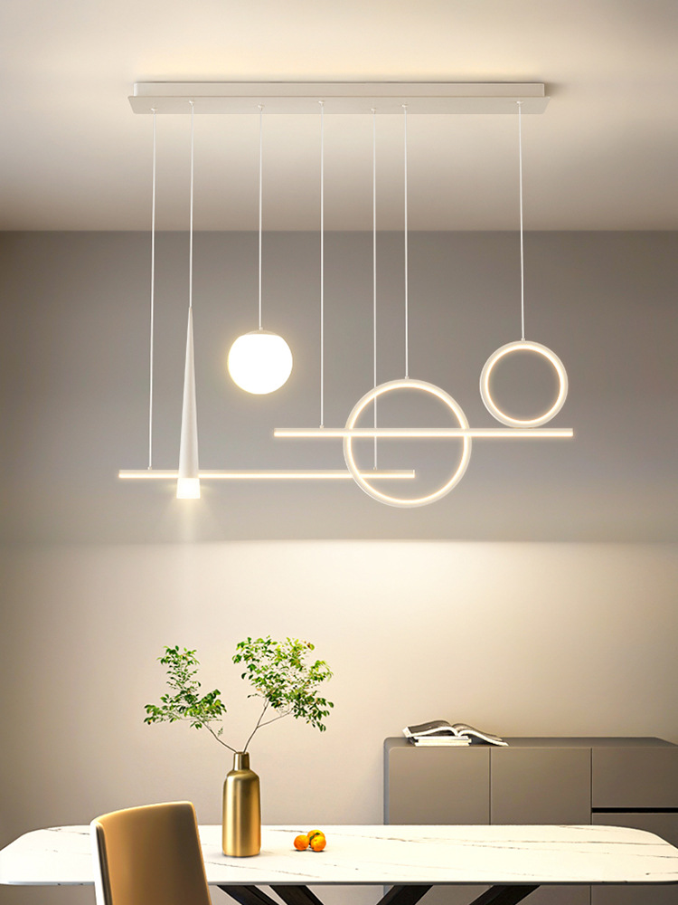 餐厅灯北欧现代简约网红吧台茶室吊灯2022年新款led饭厅餐桌灯具