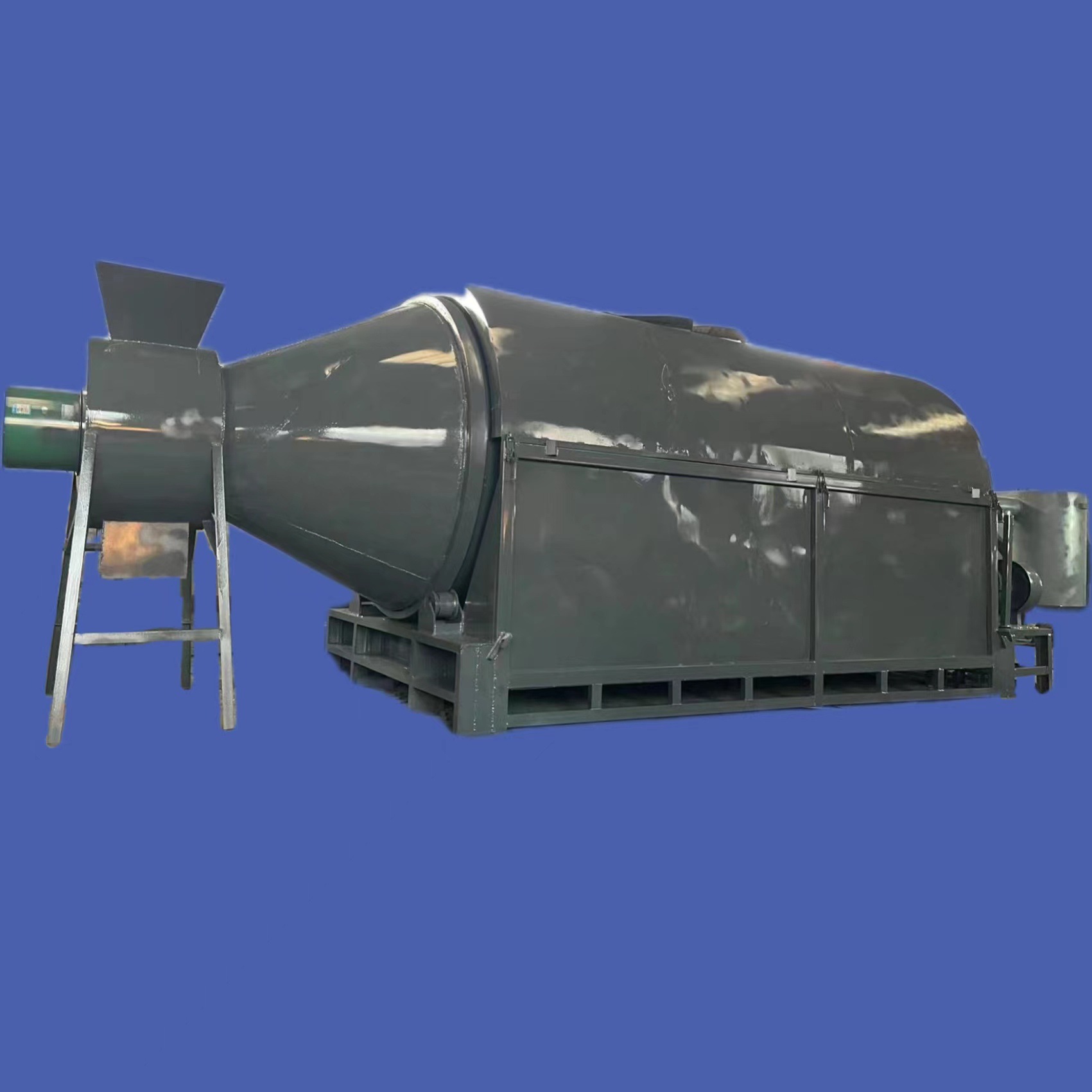 直接加热式滚筒干燥机矿粉煤灰渣化工白沙糖绵糖烘干机