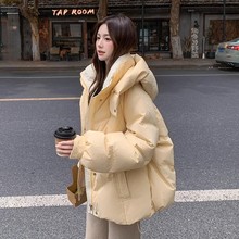 短款羽绒服女春季2025年新款加厚棉服面包服外套宽松时尚洋气学生