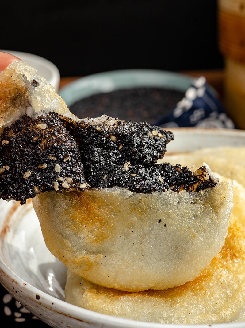 浙江特产手工包馅麻糍纯糯米红糖糍粑夹心黑芝麻红豆馅糕点小吃