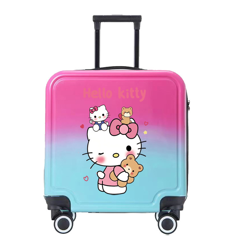 新款渐变卡通儿童拉杆箱可印logo休闲出行旅行箱万向轮儿童行李箱