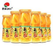 灵溪天天红黄桃罐头252gX6瓶新鲜糖水砀山黄桃烘焙零食水果整批发