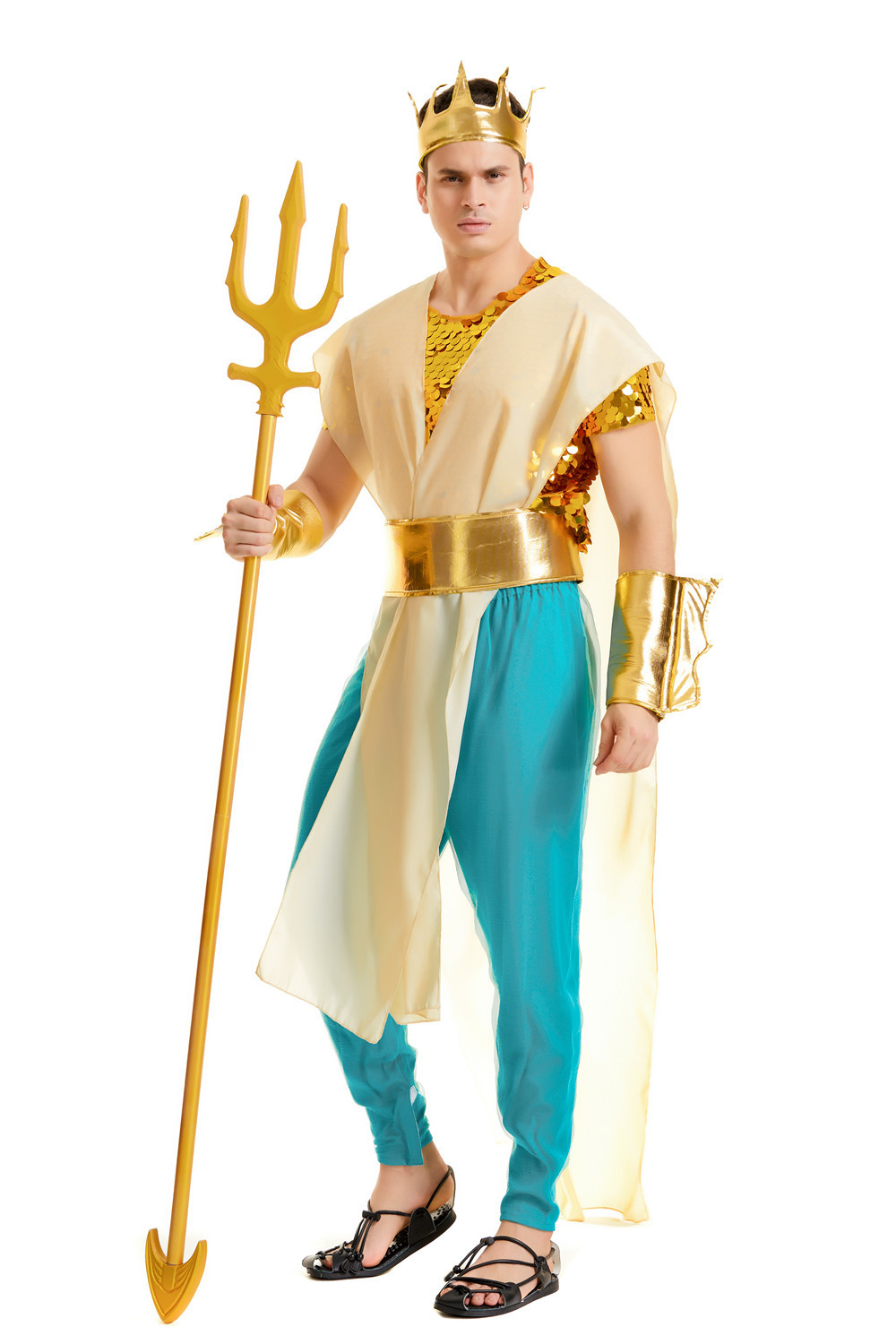 海龙王服装成人海神国王埃及法老cos扮演服 亮片影楼拍摄酒吧演出