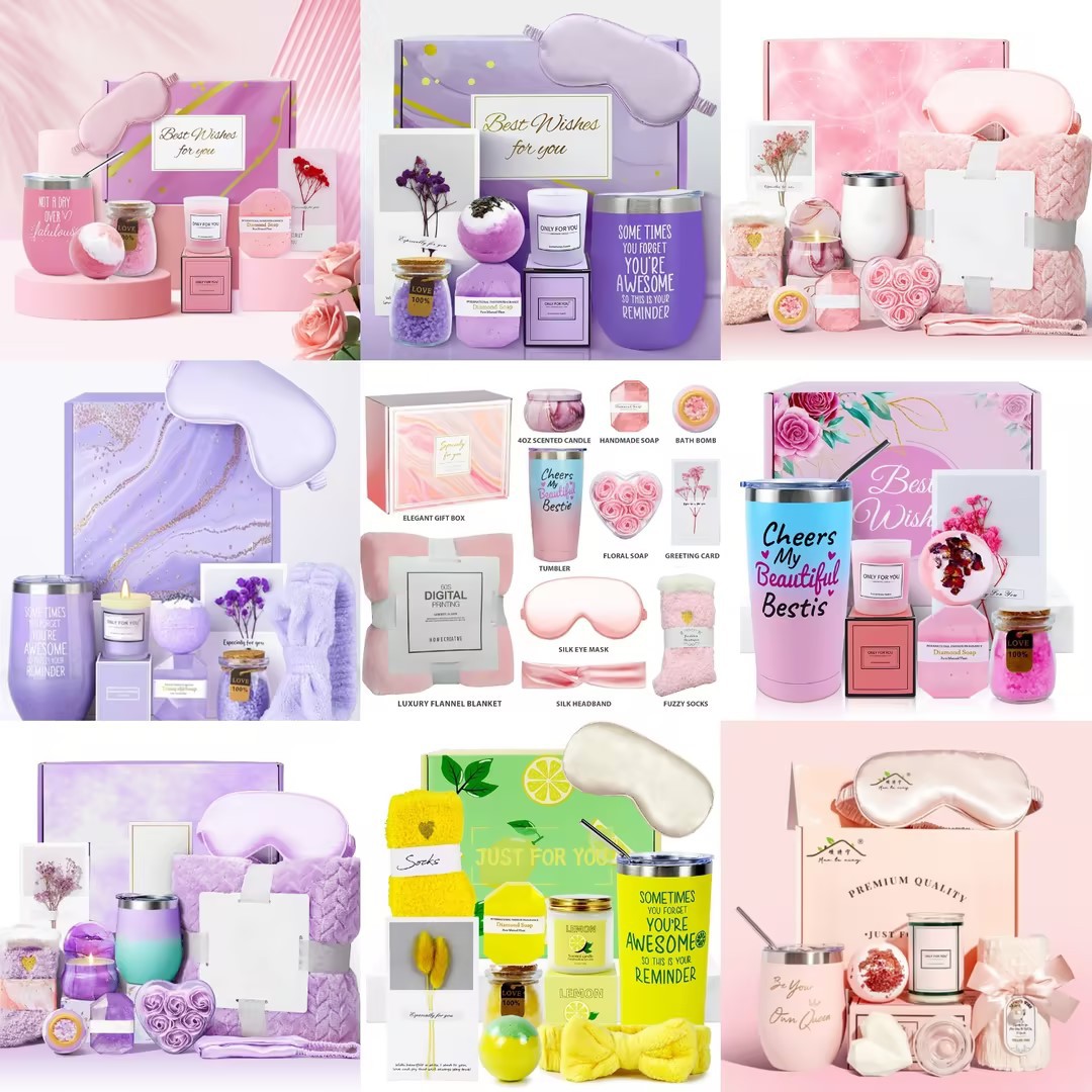 跨境浴盐生日礼物香薰礼品蜡烛香皂泡澡伴手礼套装结婚伴手礼盒